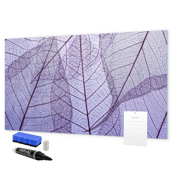 Memobord van glas met print inclusief neodymium magneten Creatief fotopresentatiebord