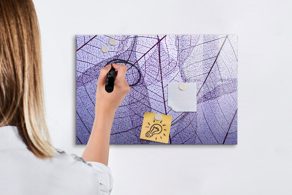 Memobord van glas met print inclusief neodymium magneten Creatief fotopresentatiebord