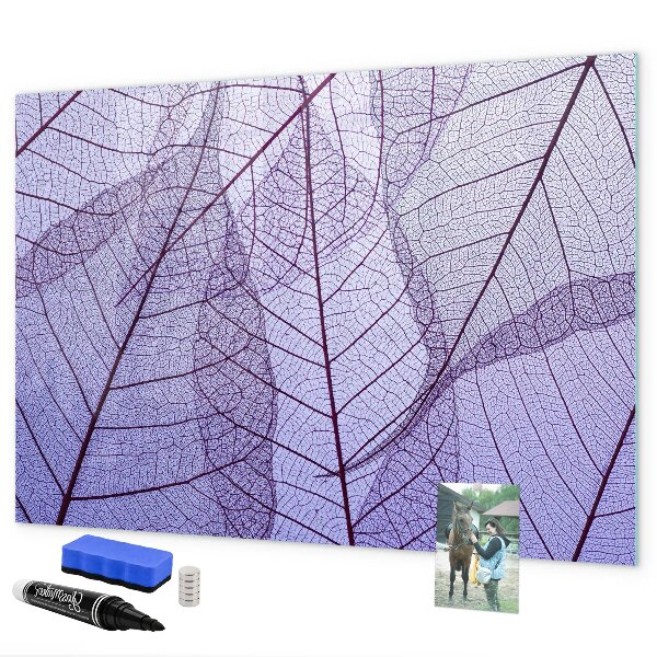 Memobord van glas met print inclusief neodymium magneten Creatief fotopresentatiebord