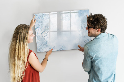 Memobord van glas met print inclusief neodymium magneten Ruimte voor herinneringen en notities