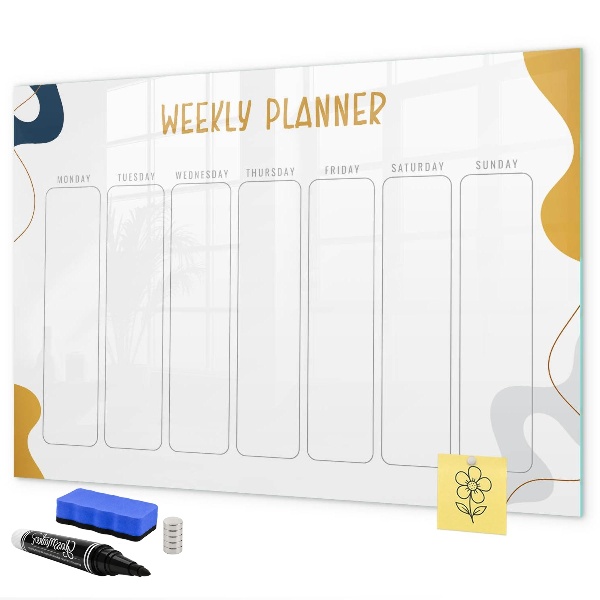 Weekplanner met ruimte voor foto's