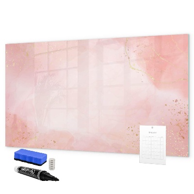 Decoratief glazen wandbord beschrijfbaar en magnetisch Stijlvol bord voor foto's en notities