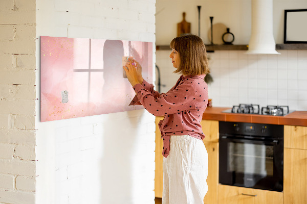 Decoratief glazen wandbord beschrijfbaar en magnetisch Stijlvol bord voor foto's en notities