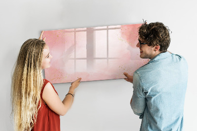 Decoratief glazen wandbord beschrijfbaar en magnetisch Stijlvol bord voor foto's en notities