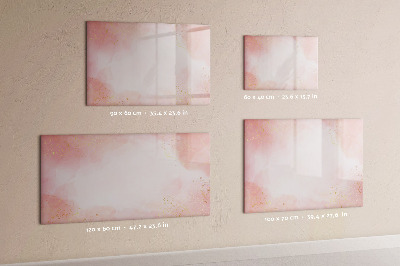 Decoratief glazen wandbord beschrijfbaar en magnetisch Stijlvol bord voor foto's en notities