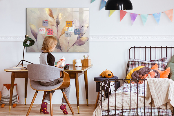 Memobord van glas met print inclusief neodymium magneten Creatief moodboard voor foto's en notities