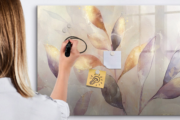 Memobord van glas met print inclusief neodymium magneten Creatief moodboard voor foto's en notities
