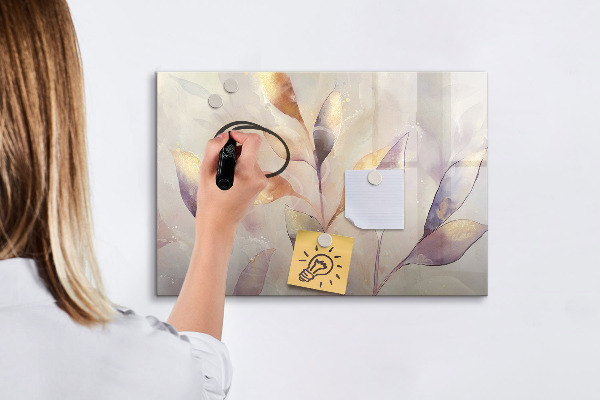 Memobord van glas met print inclusief neodymium magneten Creatief moodboard voor foto's en notities