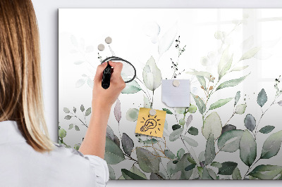 Memobord van glas met print inclusief neodymium magneten Decoratief bord voor foto's en notities