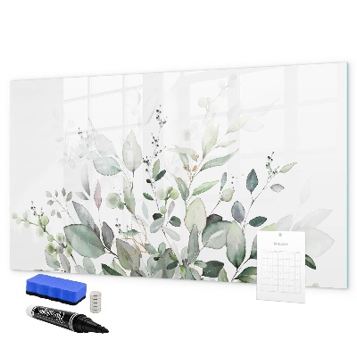 Memobord van glas met print inclusief neodymium magneten Decoratief bord voor foto's en notities