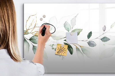 Memobord van glas met print inclusief neodymium magneten Stijlvol bord voor foto's en notities