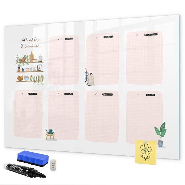 Weekplanner met ruimte voor foto's