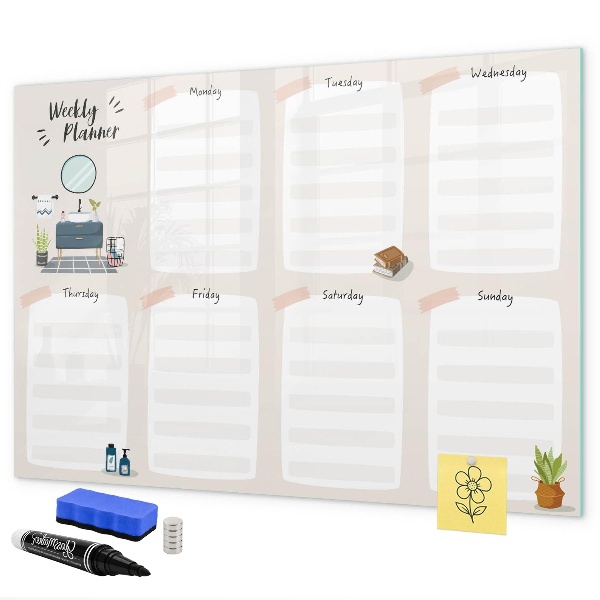 Weekplanner met ruimte voor foto's