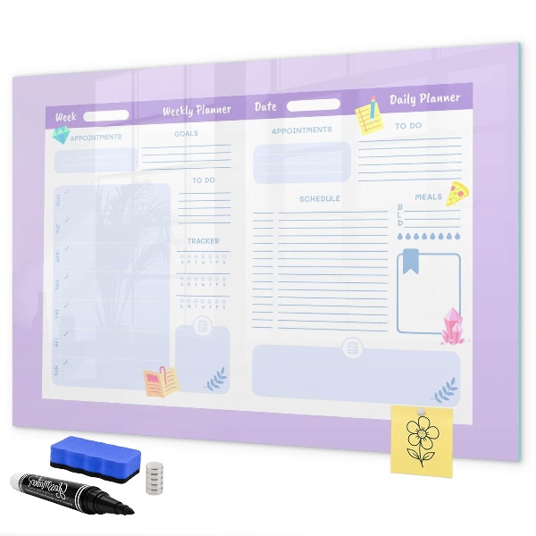 Weekplanner met ruimte voor foto's