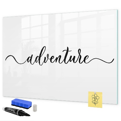 Memobord van glas met print inclusief neodymium magneten Een creatieve ruimte voor herinneringen en foto's