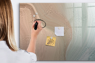 Memobord van glas met print inclusief neodymium magneten Modern prikbord voor notities en foto's
