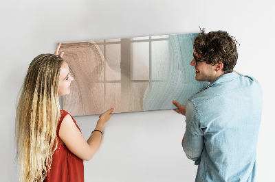 Memobord van glas met print inclusief neodymium magneten Modern prikbord voor notities en foto's