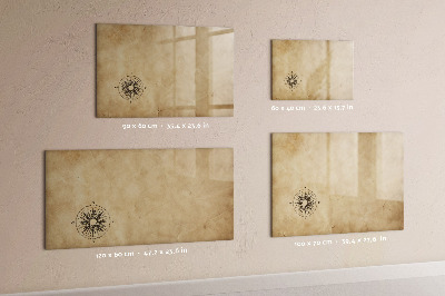 Memobord van glas met print inclusief neodymium magneten Een stijlvol bord voor notities en foto's