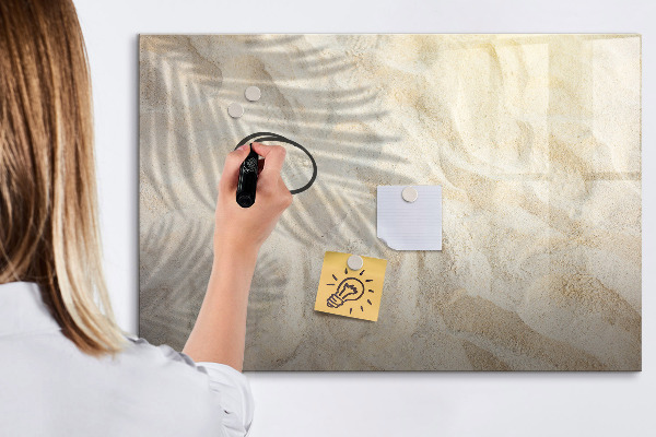 Memobord van glas met print inclusief neodymium magneten Een stijlvol bord voor notities en foto's