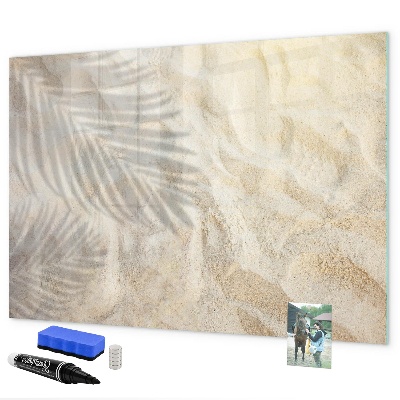 Memobord van glas met print inclusief neodymium magneten Een stijlvol bord voor notities en foto's