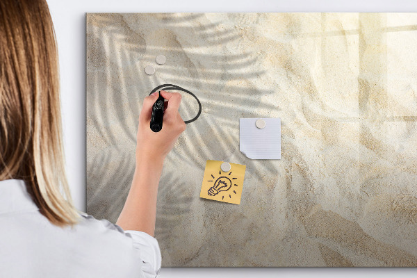 Memobord van glas met print inclusief neodymium magneten Een stijlvol bord voor notities en foto's