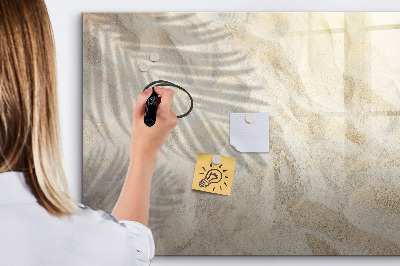 Memobord van glas met print inclusief neodymium magneten Een stijlvol bord voor notities en foto's