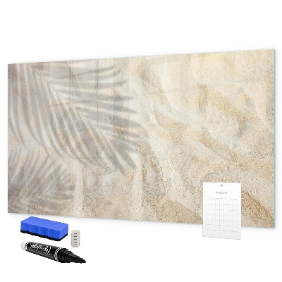 Memobord van glas met print inclusief neodymium magneten Een stijlvol bord voor notities en foto's