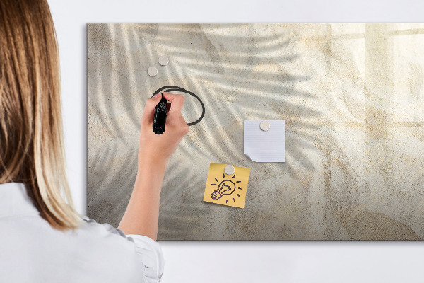 Memobord van glas met print inclusief neodymium magneten Een stijlvol bord voor notities en foto's