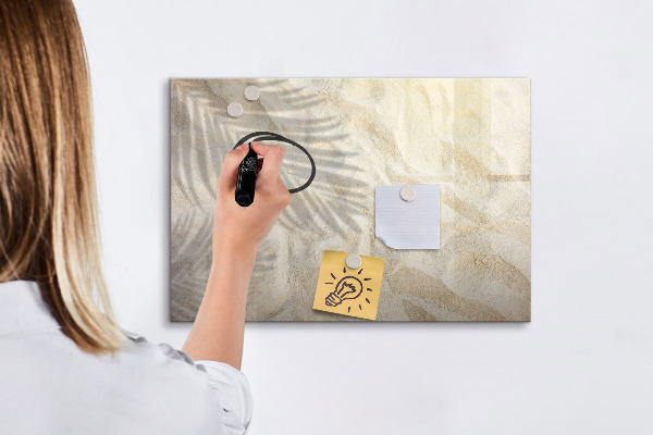 Memobord van glas met print inclusief neodymium magneten Een stijlvol bord voor notities en foto's