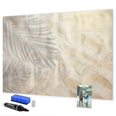 Memobord van glas met print inclusief neodymium magneten Een stijlvol bord voor notities en foto's
