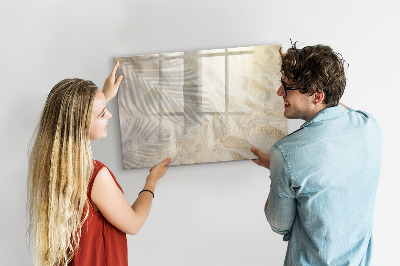 Memobord van glas met print inclusief neodymium magneten Een stijlvol bord voor notities en foto's
