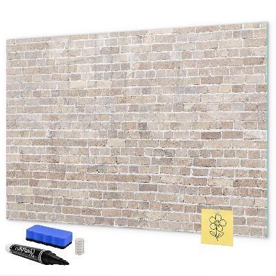 Decoratief glazen wandbord beschrijfbaar en magnetisch Modern fotodisplaybord
