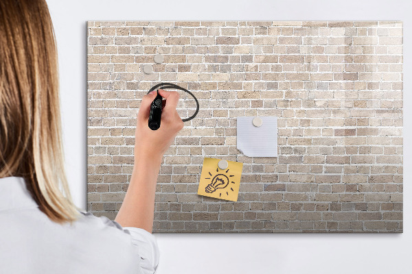 Decoratief glazen wandbord beschrijfbaar en magnetisch Modern fotodisplaybord