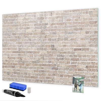 Decoratief glazen wandbord beschrijfbaar en magnetisch Modern fotodisplaybord
