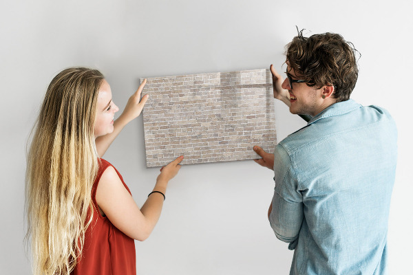 Decoratief glazen wandbord beschrijfbaar en magnetisch Modern fotodisplaybord