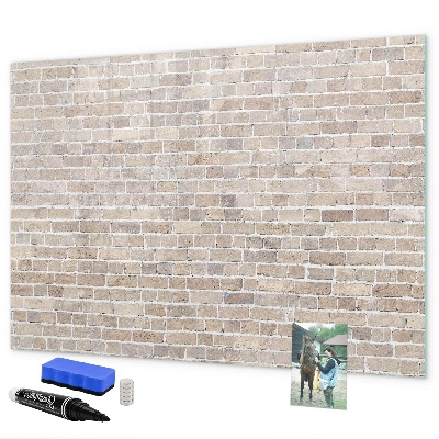 Decoratief glazen wandbord beschrijfbaar en magnetisch Modern fotodisplaybord
