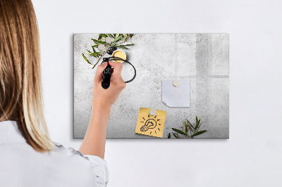 Memobord van glas met print inclusief neodymium magneten Een stijlvol bord voor notities en foto's