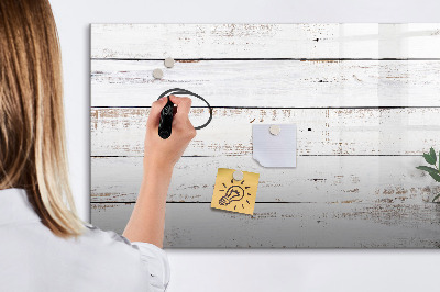 Memobord van glas met print inclusief neodymium magneten Bord voor foto's en notities