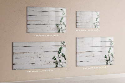 Memobord van glas met print inclusief neodymium magneten Bord voor foto's en notities
