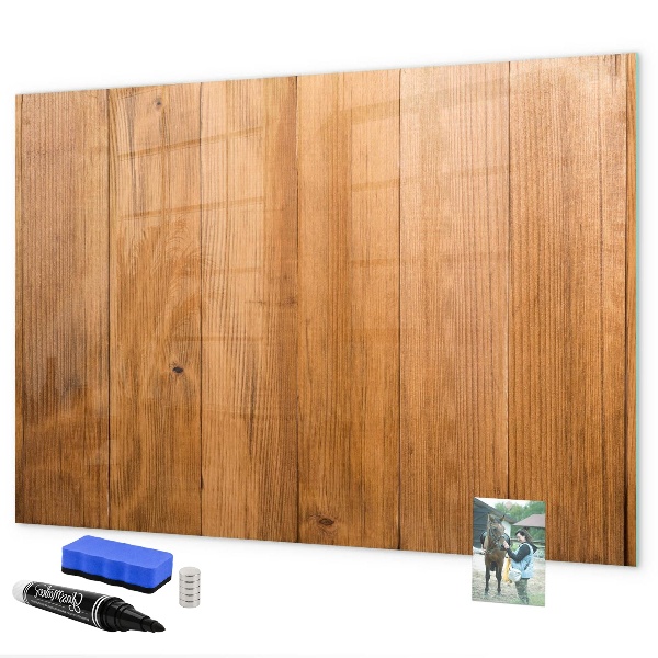 Memobord van glas met print inclusief neodymium magneten Notitie- en fotobord