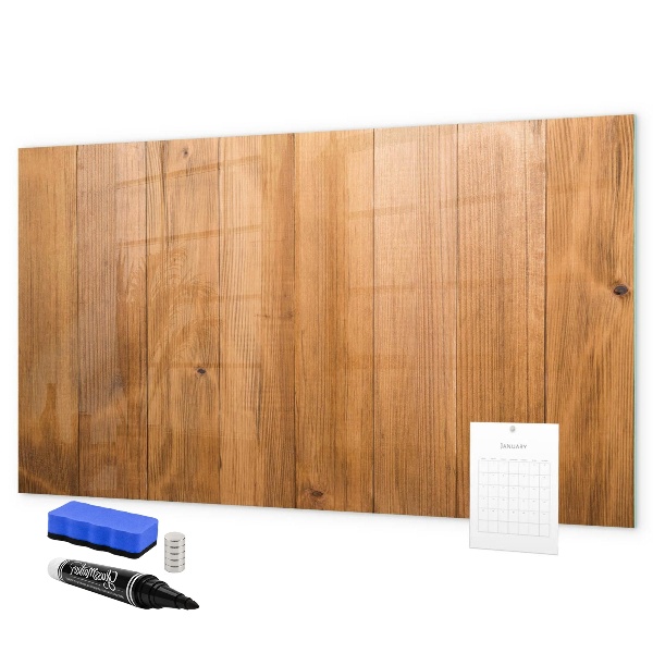 Memobord van glas met print inclusief neodymium magneten Notitie- en fotobord