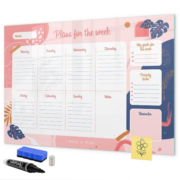 Weekplanner met ruimte voor foto's