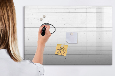 Decoratief glazen wandbord beschrijfbaar en magnetisch Bord voor foto's en notities