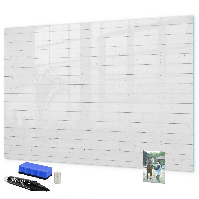 Decoratief glazen wandbord beschrijfbaar en magnetisch Bord voor foto's en notities