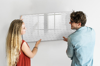 Decoratief glazen wandbord beschrijfbaar en magnetisch Bord voor foto's en notities