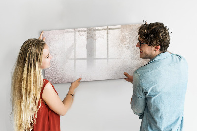 Decoratief glazen wandbord beschrijfbaar en magnetisch Notitie- en fotobord