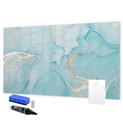 Memobord van glas met print inclusief neodymium magneten Een kleurrijk prikbord voor notities en foto's