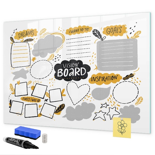 Een visionboard om je dromen waar te maken.