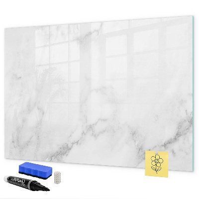Memobord van glas met print inclusief neodymium magneten Modern prikbord voor notities en foto's