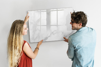 Memobord van glas met print inclusief neodymium magneten Modern prikbord voor notities en foto's